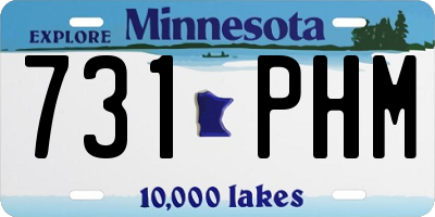 MN license plate 731PHM
