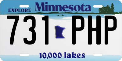 MN license plate 731PHP