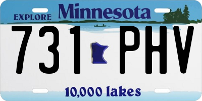 MN license plate 731PHV
