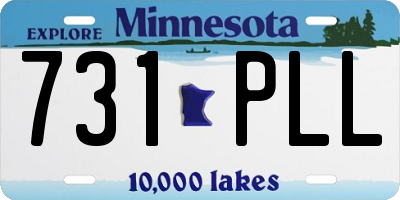 MN license plate 731PLL