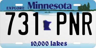 MN license plate 731PNR
