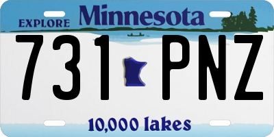 MN license plate 731PNZ