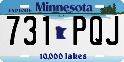 MN license plate 731PQJ