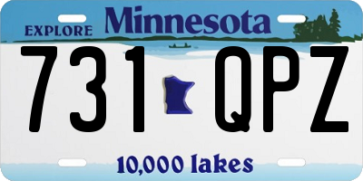 MN license plate 731QPZ