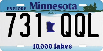 MN license plate 731QQL