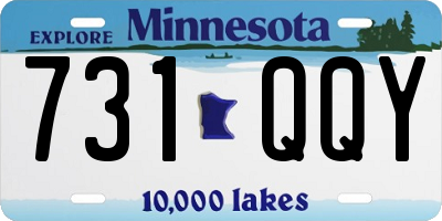 MN license plate 731QQY