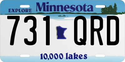 MN license plate 731QRD
