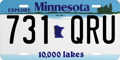 MN license plate 731QRU