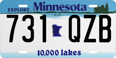 MN license plate 731QZB