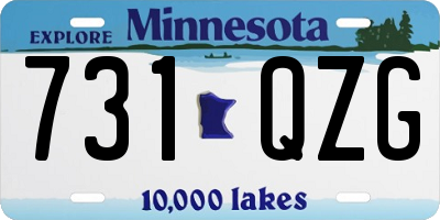 MN license plate 731QZG