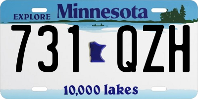 MN license plate 731QZH
