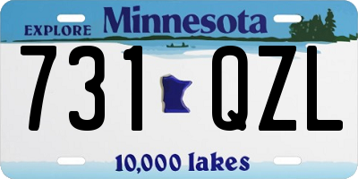 MN license plate 731QZL