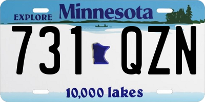MN license plate 731QZN