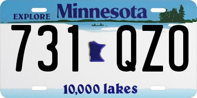 MN license plate 731QZO