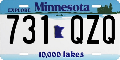 MN license plate 731QZQ