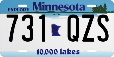 MN license plate 731QZS