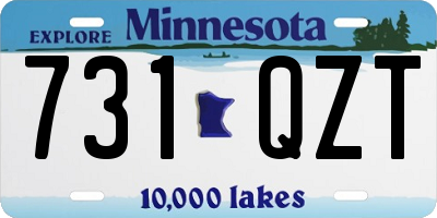 MN license plate 731QZT