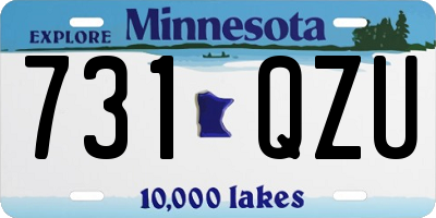 MN license plate 731QZU