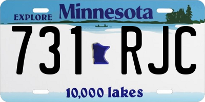 MN license plate 731RJC