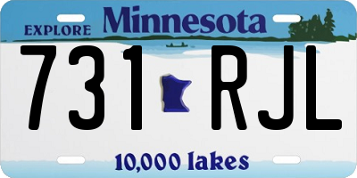 MN license plate 731RJL