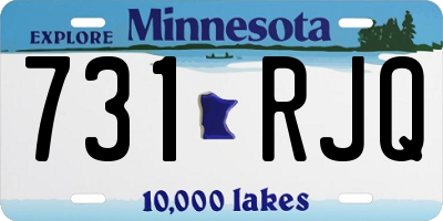 MN license plate 731RJQ