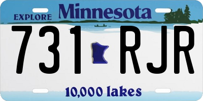 MN license plate 731RJR
