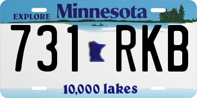 MN license plate 731RKB