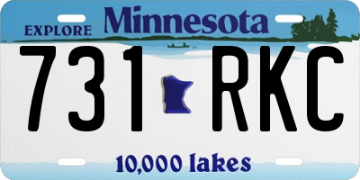 MN license plate 731RKC