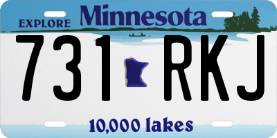 MN license plate 731RKJ