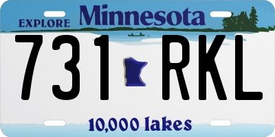 MN license plate 731RKL