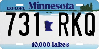 MN license plate 731RKQ