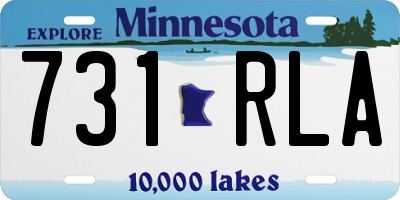 MN license plate 731RLA