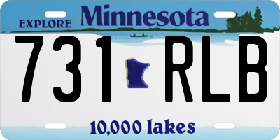 MN license plate 731RLB