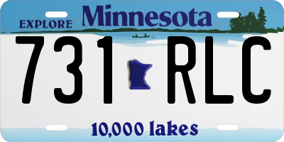 MN license plate 731RLC