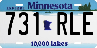 MN license plate 731RLE