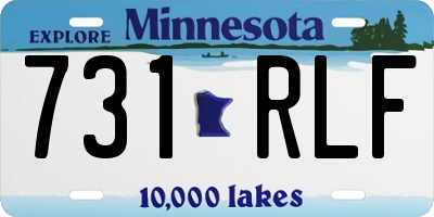 MN license plate 731RLF