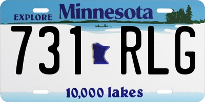 MN license plate 731RLG