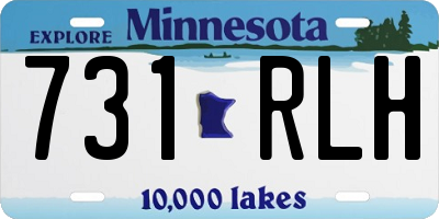 MN license plate 731RLH