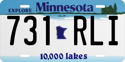 MN license plate 731RLI