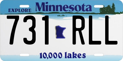 MN license plate 731RLL