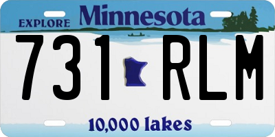 MN license plate 731RLM