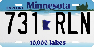 MN license plate 731RLN
