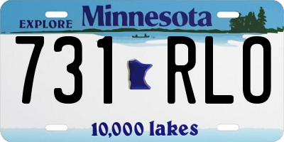 MN license plate 731RLO