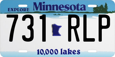 MN license plate 731RLP
