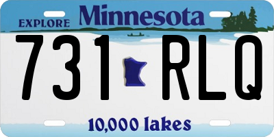 MN license plate 731RLQ