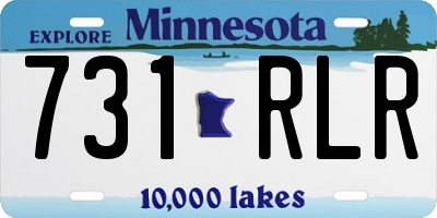 MN license plate 731RLR