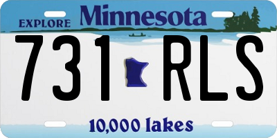MN license plate 731RLS