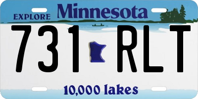 MN license plate 731RLT