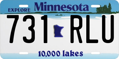 MN license plate 731RLU