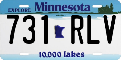 MN license plate 731RLV
